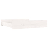 Bed Drawers 2 pcs White Solid Wood Pine 814985
