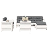Garden Sofa Set White Solid pine wood Modular Garden Sofa Set 3250549