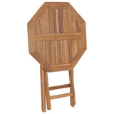 Folding Garden Table 60x60x75 cm Solid Teak Wood 48995