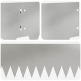 Lawn Edging 20 pcs 103 x 20 cm metal Silver 8008279