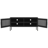 Tv Cabinet Black Steel 105 x 35 x 50 cm Levelers TV Cabinet 336241