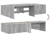 Kids'High Bed Frame with Desk Grey Sonoma 98.5 x 200 cm 3422664