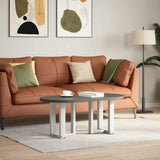 Coffee Table Legs T-Shaped 2 pcs White 38x25x cm Steel 4013025