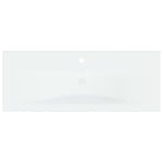 ZNTS Built-in Basin with Faucet 101x39x18 cm Ceramic White 148627