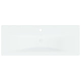 ZNTS Built-in Basin with Faucet 101x39x18 cm Ceramic White 148627