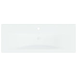 Built-in Basin with Faucet 101x39x18 cm Ceramic White 148627