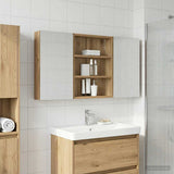 Bathroom Cabinet Set 3 pcs 100 x 10.5 x 50 cm Engineered wood 3403687