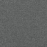 Box Spring Bed with Mattress Dark Grey 120x190 cm Fabric 3285835