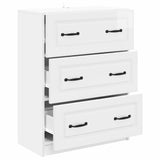 Drawer Cabinet High Gloss White 66 x 34.5 x 87 cm 895759