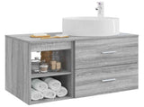 Bathroom Furniture Set 2 pcs Grey Sonoma Engineered Wood 3403933