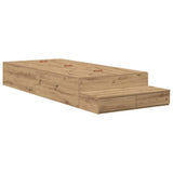 Storage Bed Frame Artisan Oak 100 cm Engineered Wood 3335620