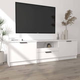 811448 TV Cabinet White 140x35x40 cm Engineered Wood