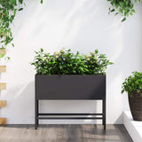Raised Garden Planter Black 60 x 26 x 45 cm Steel 865883