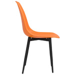ZNTS Dining Chairs 6 pcs Orange PP 3082350