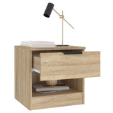 Bedside Cabinets 2 pcs Sonoma Oak Engineered Wood 811257
