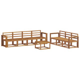Outdoor Sofa Set 8 pcs Natural Solid Acacia Wood 3366117