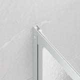 Shower Bath Screen Wall 140 x 168 cm 7 Panels Foldable with Towel Rack 140786