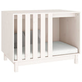 Dog House White 90x60x67 cm Solid Wood Pine 822487