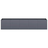 Planter Anthracite 200x40x40 cm Cold-rolled Steel 860684