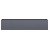 Planter Anthracite 200x40x40 cm Cold-rolled Steel 860684