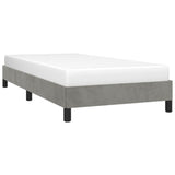 Bed Frame without Mattress Light Grey 90x190 cm Single Single Velvet 349845