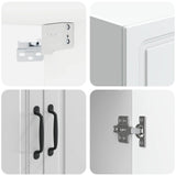 Wall-Mounted Cabinet High Gloss White 59 x 31 x 60 cm 899259