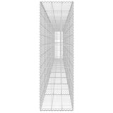 Gabion Wall with Covers Galvanised Steel 600x30x100 cm 143584