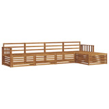 Outdoor Sofa Set 5 pcs Natural Solid Acacia Wood 3373289