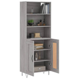 Highboard Grey Sonoma 69.5x34x180 cm Engineered Wood 3189955