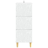 Drawer Cabinet White 33 x 34.5 x 90 cm Engineered Wood 895075