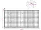 Gabion with 5 mm Wire and 5x2.5 cm Mesh 150x20x100 cm 3463581