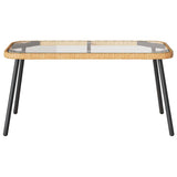 Garden Dining Set 2 pcs Natural Poly Rattan 3328647