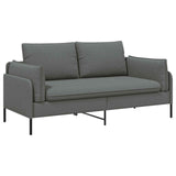 2-Seater Sofa Dark Grey 188 x 81 x 89 cm Fabric 42048600