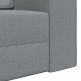Sofa Bed Light Grey 245 x 78 x 77 cm Fabric 4106715