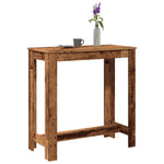 ZNTS Bar Table Old Wood 102x50x103.5 cm Engineered Wood 854416