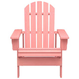 Garden Adirondack Chair Solid Fir Wood Pink 315877