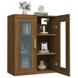 Hanging Wall Cabinet Brown Oak 69.5x34x90 cm 817389