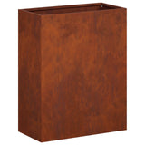 Garden Planter 2 pcs Rusty 40 x 20 x 50 cm Weathering Steel 8005427