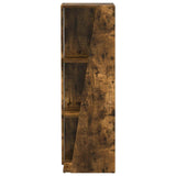 Side Shelf Smoked Oak 33 x 32 x 100.5 cm Engineered Wood 892422