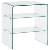 Coffee Table 50x40x56 cm Tempered Glass 284727
