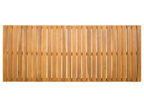 Bath Mat Plain Brown 100 x 55 cm Solid Acacia Wood 42025257