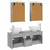 Bathroom Furniture Set 5 pcs Grey Sonoma 3406956