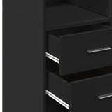 Highboard Black Engineered Wood Large Highboard Rectangular 3281463