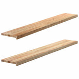 Window Sills 2 pcs Untreated 160x25x2 cm Solid Wood Oak 4009108