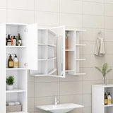 3 Piece Bathroom Furniture Set White Engineered Wood 3056943