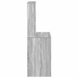 Desk with Shelves Grey Sonoma 100x45x140 cm Engineered Wood 860441