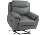 Faux Leather 70&deg Electric Riser Recliner Chair, Charcoal Grey T3398P330487