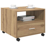 Coffee Table Artisan Oak 55 x 55 x 45cm Engineered Wood 880469