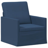 Sofa Set 2 pcs Blue Fabric 3433142