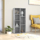 Book Cabinet Concrete Grey 50x25x106 cm Engineered Wood 801111